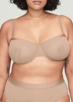 The Balconette - Mesh, Taupe -Velisse Bikini Shop pdp the balconette mesh taupe b3 01