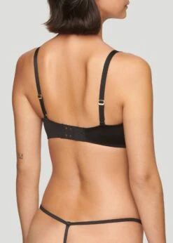 The Balconette - Satin, Black Shine 36 The Balconette - Satin, Black Shine -Velisse Bikini Shop pdp the balconette satin black shine b0 03