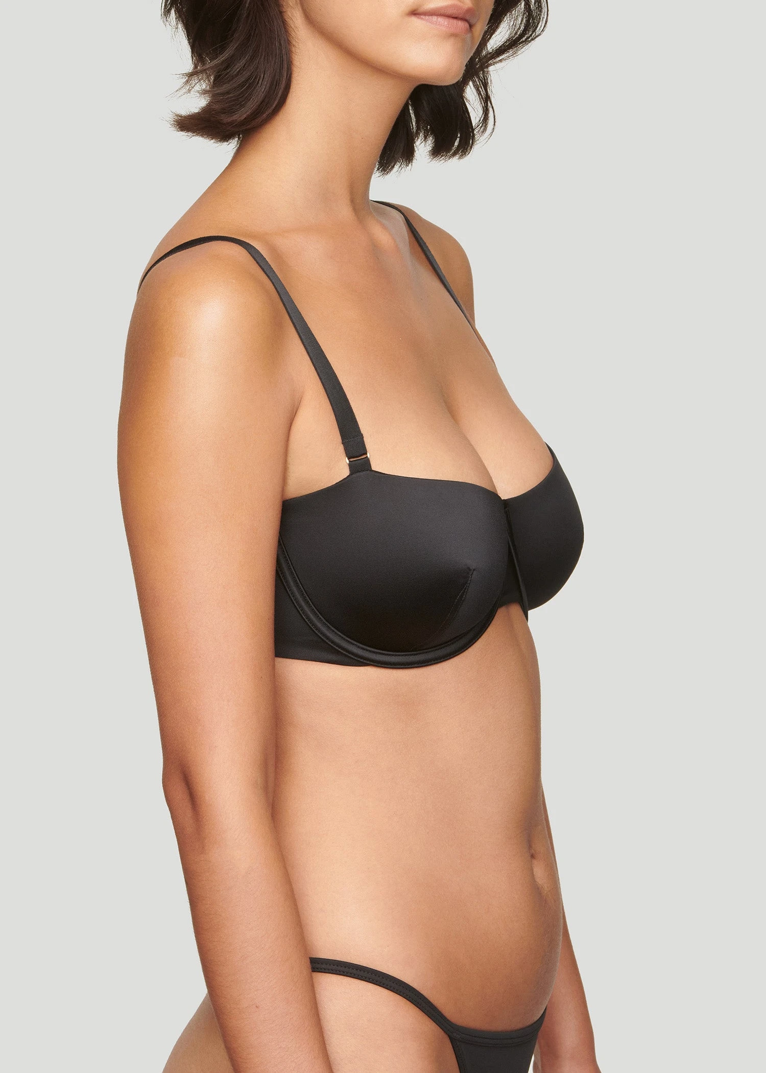 The Balconette - Satin, Black Shine 21 The Balconette - Satin, Black Shine - Image 19