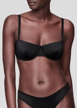 The Balconette - Satin, Black Shine 24 The Balconette - Satin, Black Shine -Velisse Bikini Shop pdp the balconette satin black shine b2 01