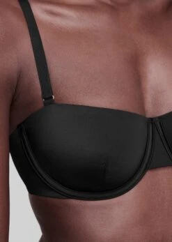 The Balconette - Satin, Black Shine 27 The Balconette - Satin, Black Shine -Velisse Bikini Shop pdp the balconette satin black shine b2 04