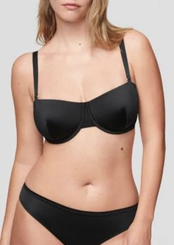 The Balconette - Satin, Black Shine 29 The Balconette - Satin, Black Shine -Velisse Bikini Shop pdp the balconette satin black shine b3 01