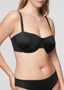 The Balconette - Satin, Black Shine 30 The Balconette - Satin, Black Shine -Velisse Bikini Shop pdp the balconette satin black shine b3 02