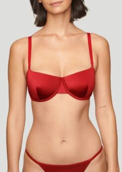 The Balconette - Satin, Garnet Shine -Velisse Bikini Shop pdp the balconette satin garnet shine b0 01