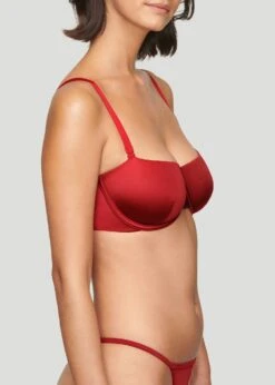 The Balconette - Satin, Garnet Shine -Velisse Bikini Shop pdp the balconette satin garnet shine b1 02