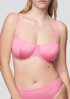 The Balconette - Satin, Rose Shine 39 The Balconette - Satin, Rose Shine -Velisse Bikini Shop pdp the balconette satin rose shine b3 01