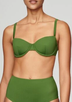 The Balconette - Swim, Seaweed -Velisse Bikini Shop pdp the balconette swim seaweed b1 01