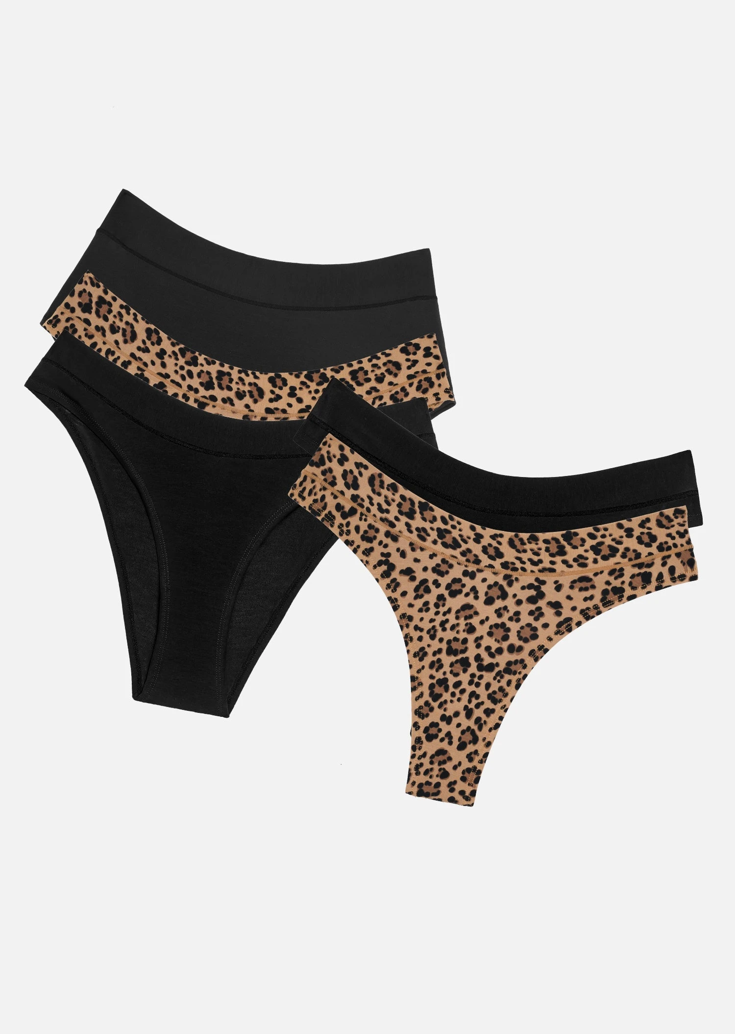 The Best Seller Pack Of 5 - Modal, Leopard 5 The Best Seller Pack Of 5 - Modal, Leopard - Image 3
