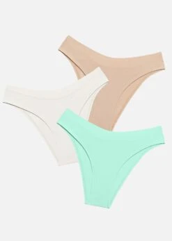 The Bikini Pack Of 3 - Modal, Aqua -Velisse Bikini Shop pdp the bikini pack of 3 modal aqua b0 01