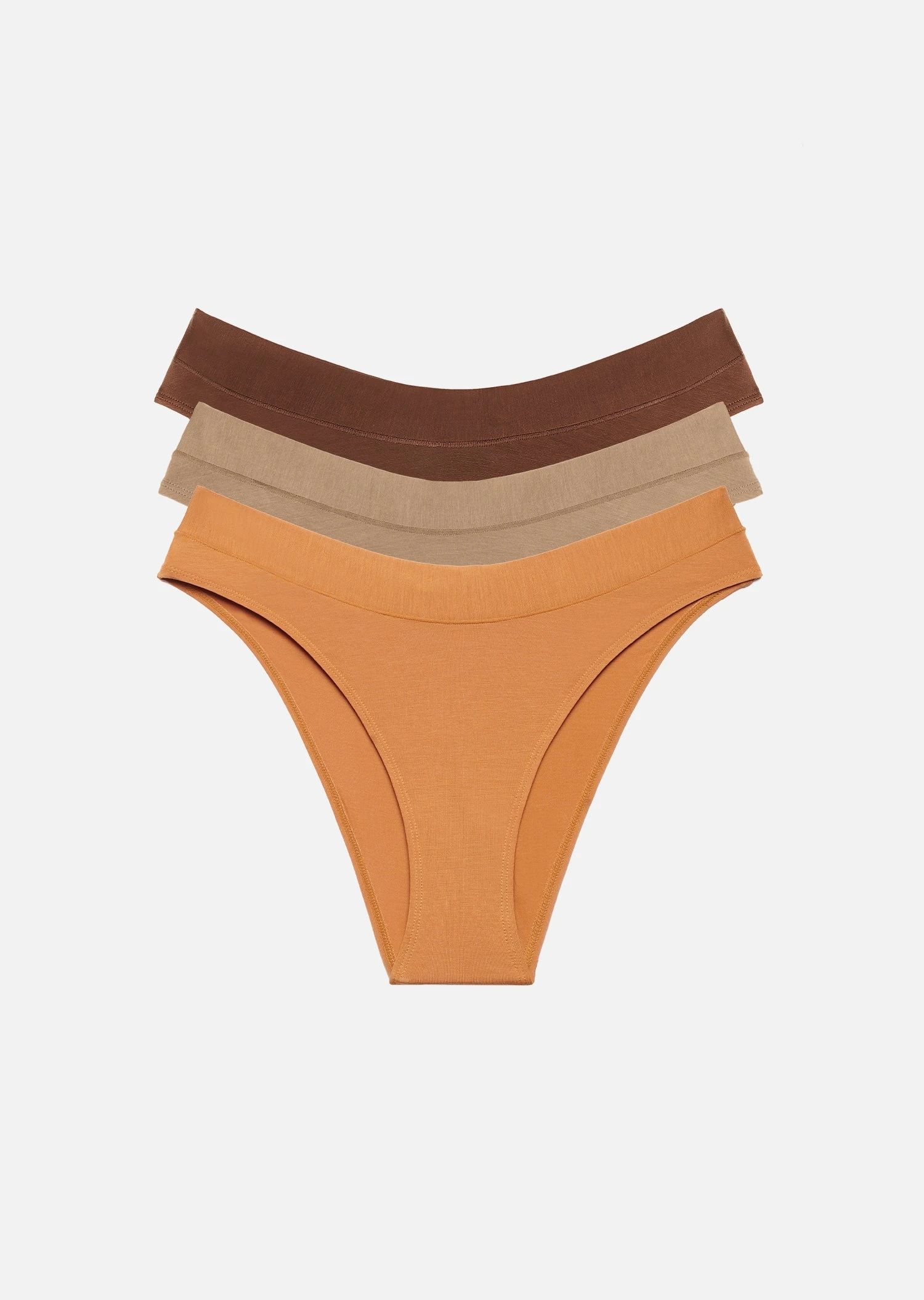 The Bikini Pack Of 3 - Modal, Caramel 5 The Bikini Pack Of 3 - Modal, Caramel - Image 3