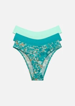 The Bikini Pack Of 3 - Modal, Turquoise & Aqua -Velisse Bikini Shop pdp the bikini pack of 3 modal turquoise aqua b0 01 1