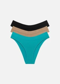 The Bikini Pack Of 3 - Modal, Turquoise -Velisse Bikini Shop pdp the bikini pack of 3 modal turquoise b0 01