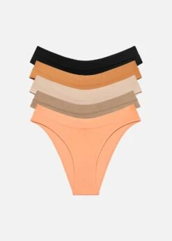 The Bikini Pack Of 5 - Modal, Coral -Velisse Bikini Shop pdp the bikini pack of 5 modal coral b0 01