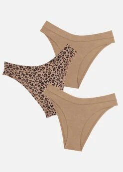 The Bikini Pack Of 3 - Modal, Leopard & Taupe 10 The Bikini Pack Of 3 - Modal, Leopard & Taupe -Velisse Bikini Shop pdp the bikini set modal taupe leopard set of 3 b0 01
