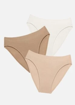 The Brief Pack Of 3 - Modal, Sand -Velisse Bikini Shop pdp the brief set modal taupe salt sand set of 3 b0 01 1