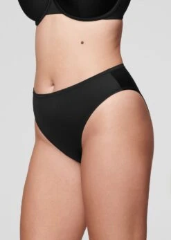 The High Cut - Satin, Black Shine -Velisse Bikini Shop pdp the high cut satin black shine b0 02 1