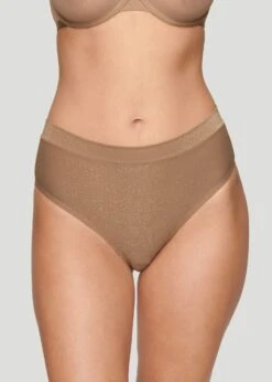 The Highwaist - Lurex, Taupe Sparkle -Velisse Bikini Shop pdp the highwaist lurex quartz sparkle b0 01 1