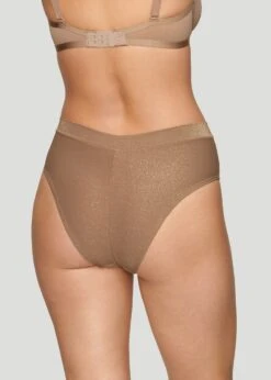 The Highwaist - Lurex, Taupe Sparkle -Velisse Bikini Shop pdp the highwaist lurex quartz sparkle b0 03 1