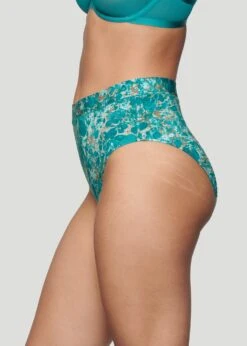 The Highwaist - Modal, Marble Turquoise -Velisse Bikini Shop pdp the highwaist modal turquoise marble b0 02