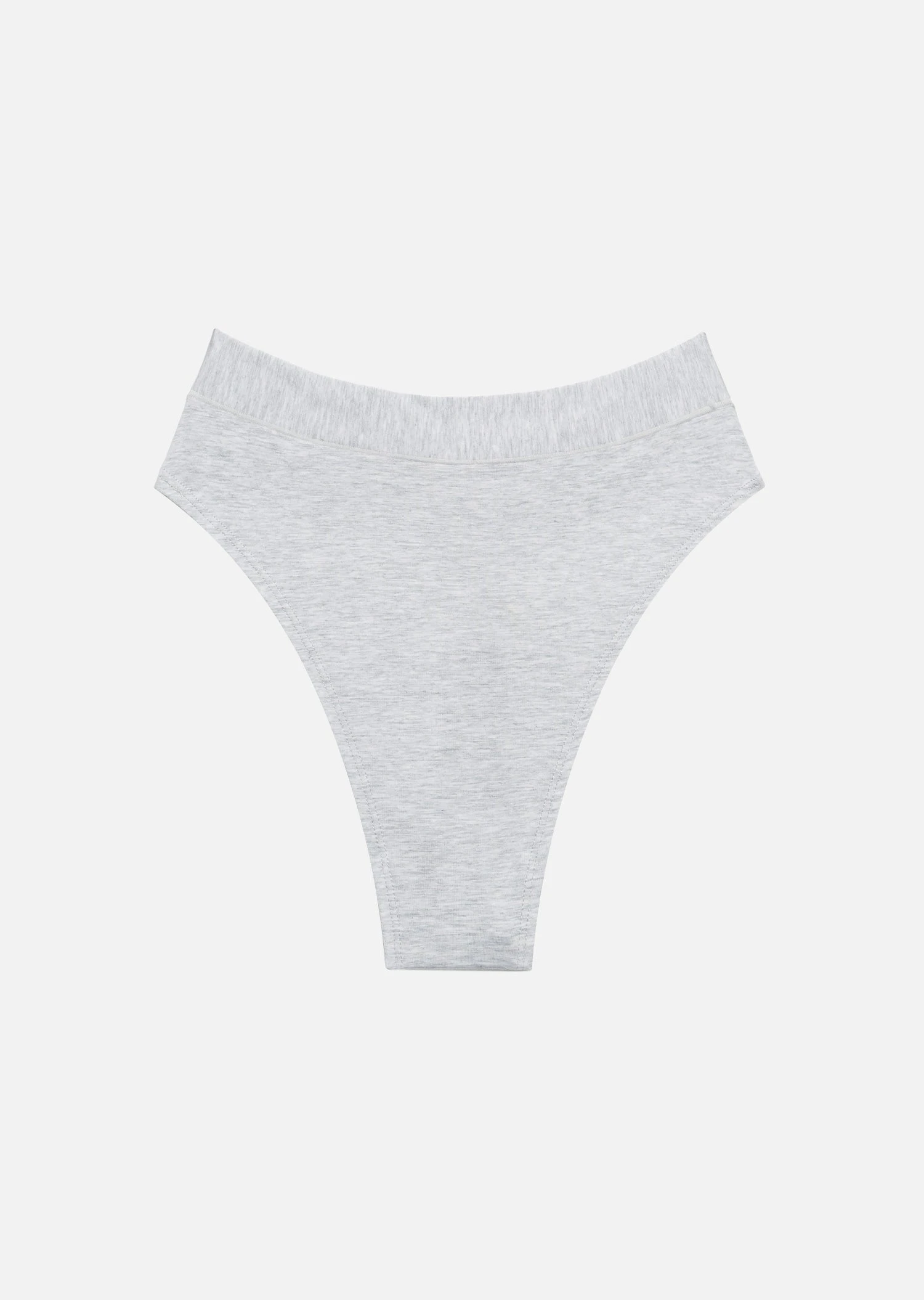 The Highwaist Thong - Modal, Heather Grey 5 The Highwaist Thong - Modal, Heather Grey - Image 3