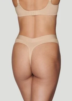 The Highwaist Thong - Modal, Sand -Velisse Bikini Shop pdp the highwaist thong modal sand b1 073