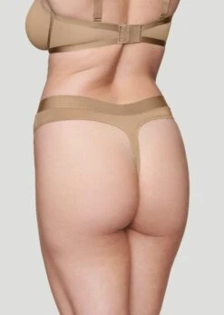 The Highwaist Thong - Modal, Taupe -Velisse Bikini Shop pdp the highwaist thong modal taupe b2 073 1