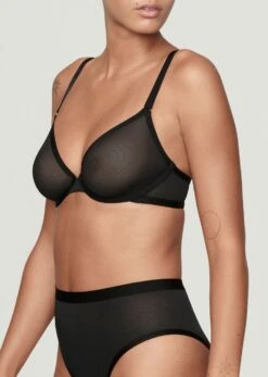 The Plunge - Mesh, Black -Velisse Bikini Shop pdp the plunge mesh black b1 02