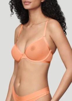 The Plunge - Mesh, Coral -Velisse Bikini Shop pdp the plunge mesh coral b1 02