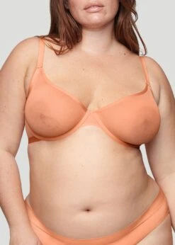 The Plunge - Mesh, Coral -Velisse Bikini Shop pdp the plunge mesh coral b3 01