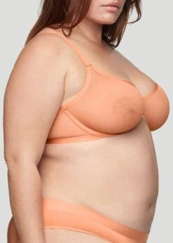 The Plunge - Mesh, Coral -Velisse Bikini Shop pdp the plunge mesh coral b3 02