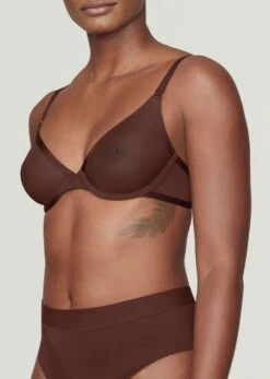The Plunge - Mesh, Espresso -Velisse Bikini Shop pdp the plunge mesh espresso b1 02