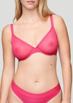 The Plunge - Mesh, Fuchsia 39 The Plunge - Mesh, Fuchsia -Velisse Bikini Shop pdp the plunge mesh fuchsia b3 01