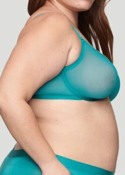 The Plunge - Mesh, Turquoise -Velisse Bikini Shop pdp the plunge mesh turquoise b3 02