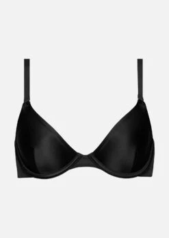 The Plunge - Satin, Black Shine -Velisse Bikini Shop pdp the plunge satin black shine b1 05