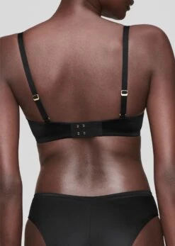 The Plunge - Satin, Black Shine -Velisse Bikini Shop pdp the plunge satin black shine b2 03