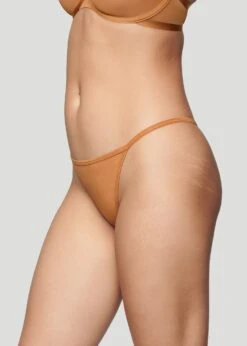 The String Thong - Modal, Caramel 11 The String Thong - Modal, Caramel -Velisse Bikini Shop pdp the string thong modal caramel b0 02