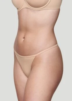 The String Thong - Modal, Sand 12 The String Thong - Modal, Sand -Velisse Bikini Shop pdp the string thong modal sand b2 02 1