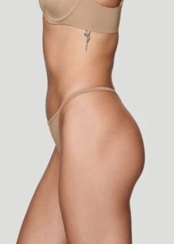 The String Thong - Modal, Taupe -Velisse Bikini Shop pdp the string thong modal taupe b1 02