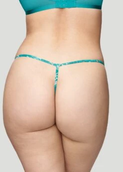 The String Thong - Modal, Marble Turquoise -Velisse Bikini Shop pdp the string thong modal turquoise marble b0 03