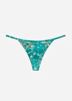 The String Thong - Modal, Marble Turquoise -Velisse Bikini Shop pdp the string thong modal turquoise marble b0 04 1
