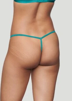The String Thong - Modal, Turquoise -Velisse Bikini Shop pdp the string thong modal turquoise b0 03