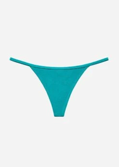 The String Thong - Modal, Turquoise -Velisse Bikini Shop pdp the string thong modal turquoise b0 04