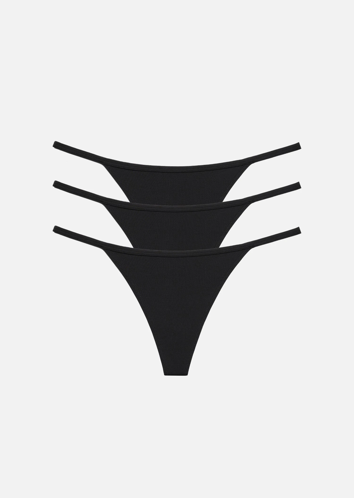 The String Thong Pack Of 3 - Modal, Black 5 The String Thong Pack Of 3 - Modal, Black - Image 3