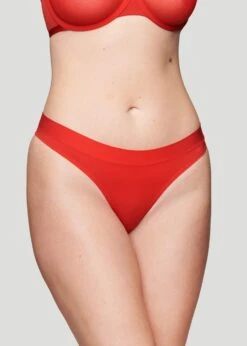 The Thong - Modal, Carmine -Velisse Bikini Shop pdp the thong modal carmine b0 01