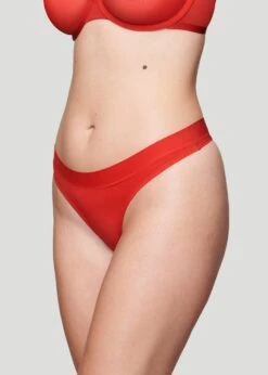 The Thong - Modal, Carmine -Velisse Bikini Shop pdp the thong modal carmine b0 02