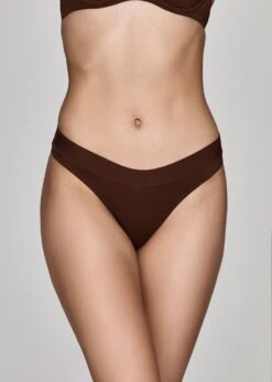 The Thong - Modal, Espresso 11 The Thong - Modal, Espresso -Velisse Bikini Shop pdp the thong modal espresso b0 01