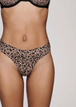 The Thong - Modal, Leopard -Velisse Bikini Shop pdp the thong modal leopard b0 01