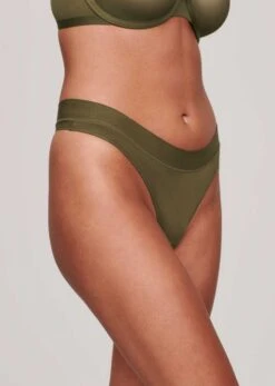 The Thong - Modal, Moss 12 The Thong - Modal, Moss -Velisse Bikini Shop pdp the thong modal moss b0 02