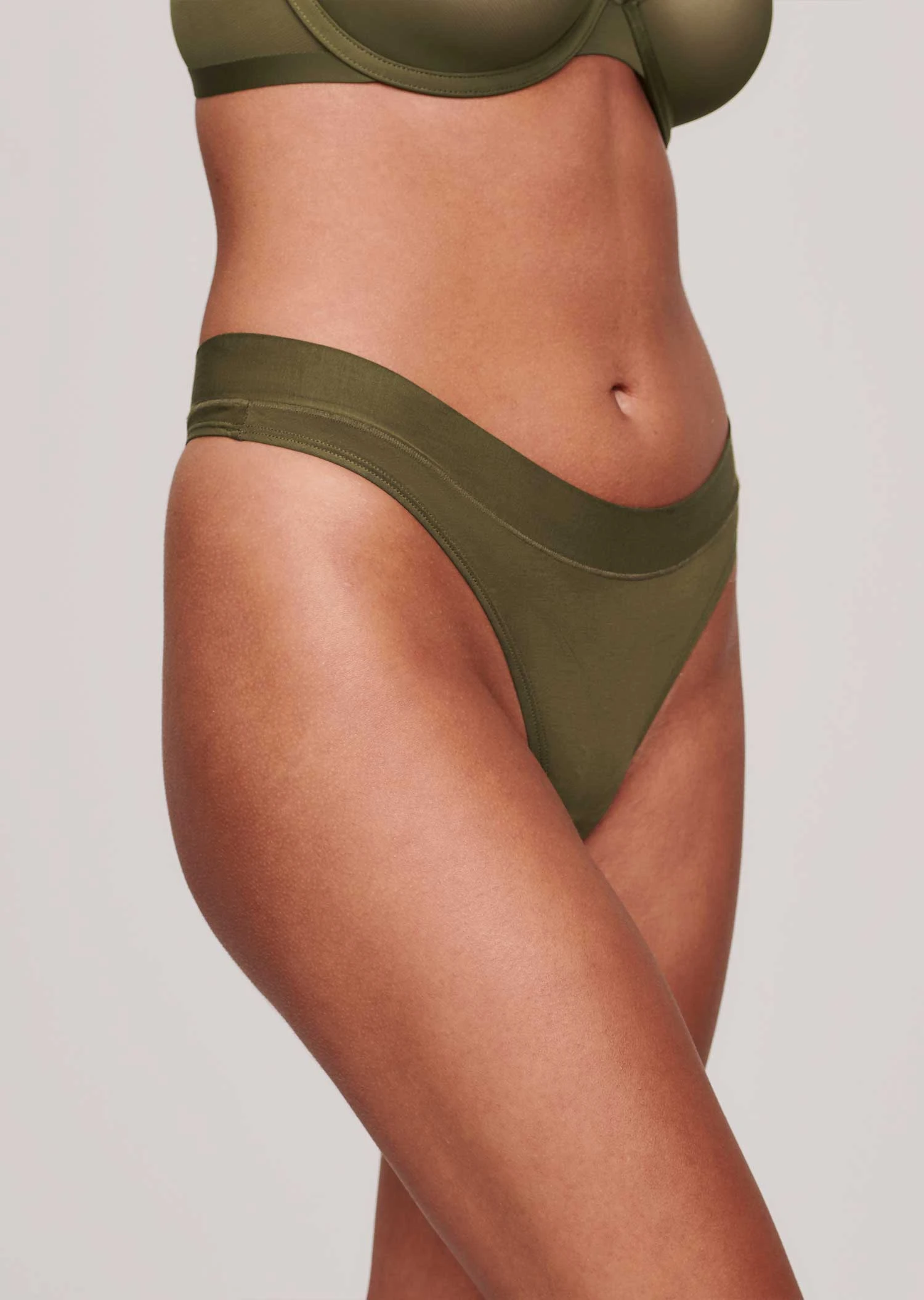 The Thong - Modal, Moss 7 The Thong - Modal, Moss - Image 5