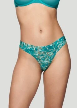 The Thong - Modal, Marble Turquoise 10 The Thong - Modal, Marble Turquoise -Velisse Bikini Shop pdp the thong modal turquoise marble b0 01 1